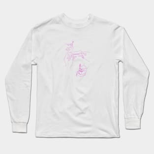 What's a powerful woman? (pink ink) Long Sleeve T-Shirt